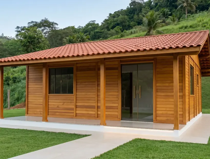 Parede de madeira, forro e acabamento: detalhes que mudam a casa