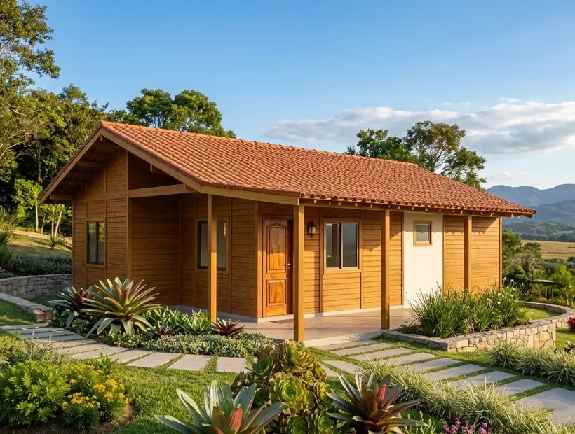 Garapa na casa de madeira: visual, presença e padrão premium